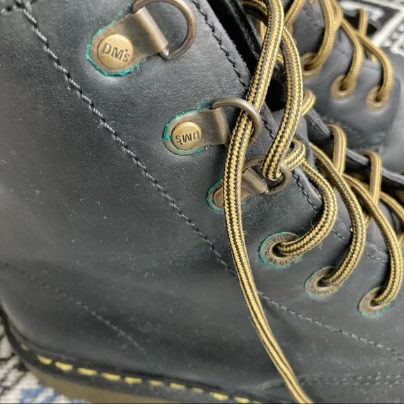 Dr. Martens Luana Black Leather Combat Boots Doc Martens - Picture 3 of 12